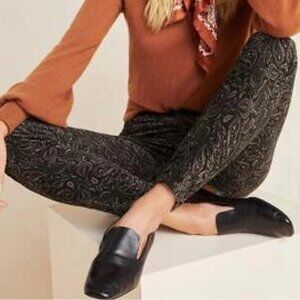 Anthropologie AG Adriano Goldschmied "The Stevie" Paisley Velvet Pants Size 26